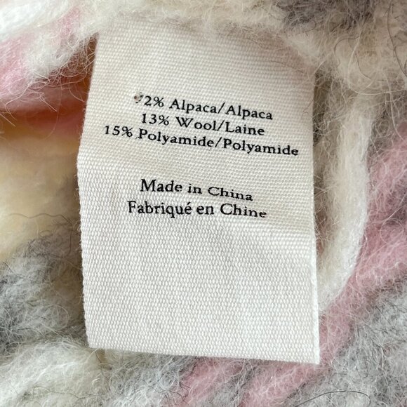 LoveShackFancy Sweater Womens Large Rosie Pullover Milky Clouds Alpaca Wool - Picture 16 of 16